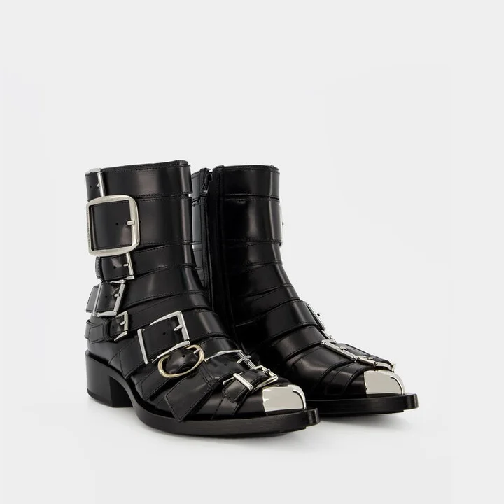 Alexander McQueen Boxcar Boots - Image 3