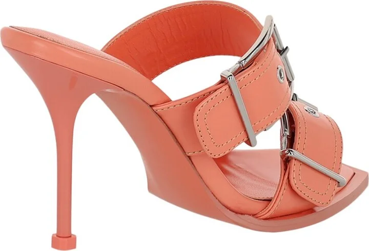Alexander Mcqueen Boxcar Si Leather Sandal - Image 2