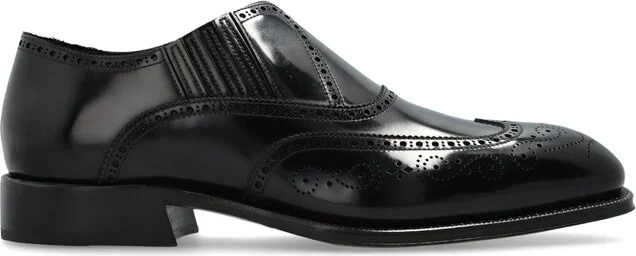 Alexander McQueen Brogue Style Slip-On Loafers