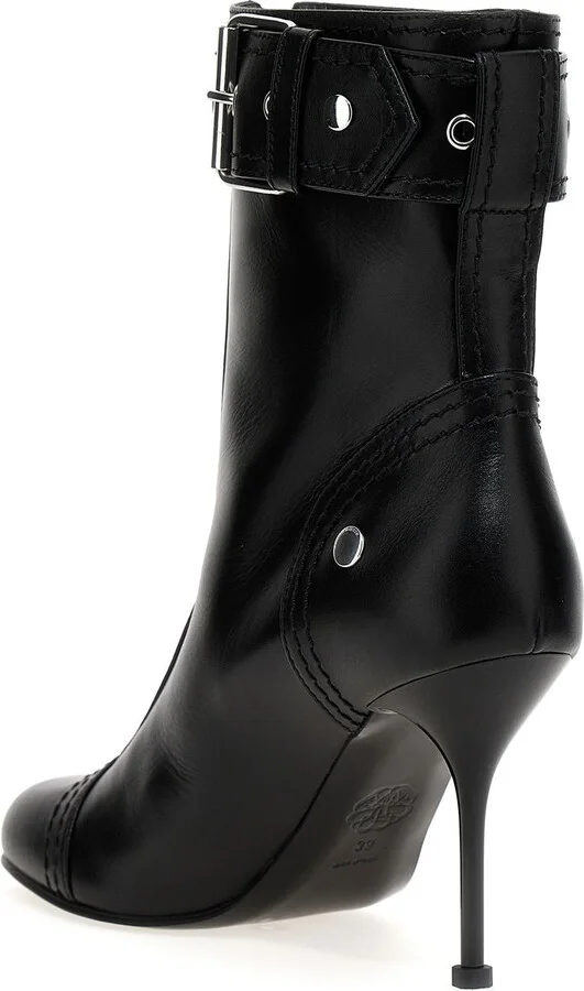 Alexander McQueen Buckle Ankle Boots - Image 3