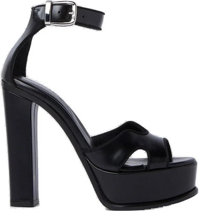 Alexander McQueen Butterfly-Strap Platform Sandals