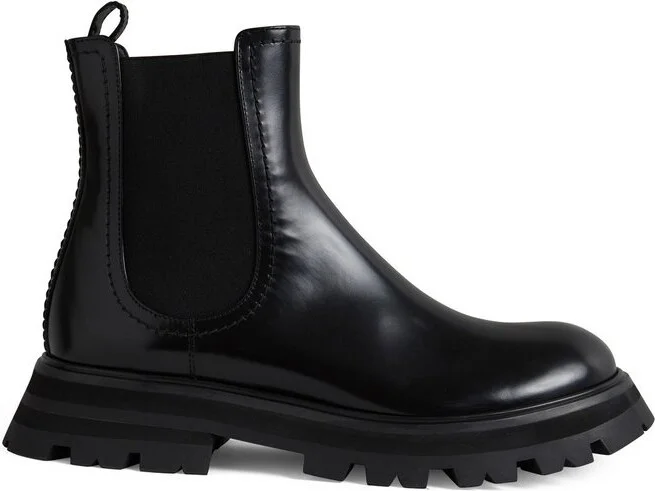Alexander McQueen Chunky-Sole Ankle Boots