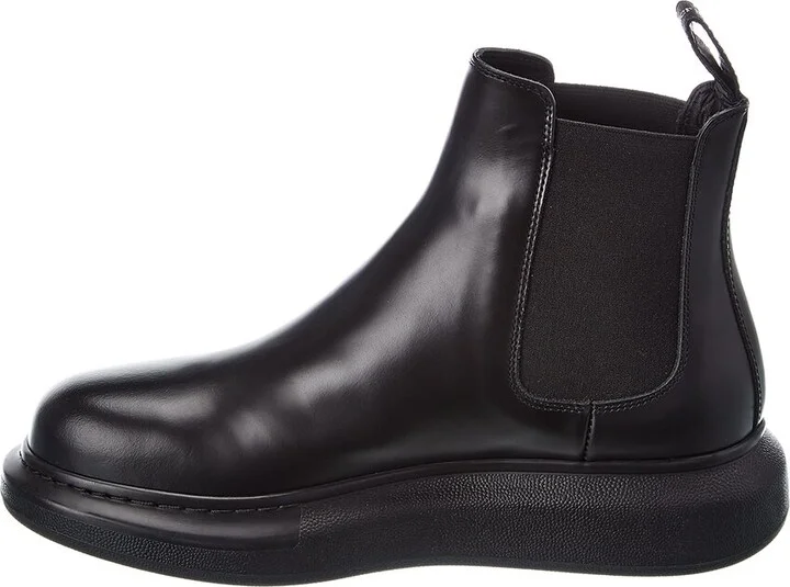 Alexander Mcqueen Contrast Leather Chelsea Boot - Image 2