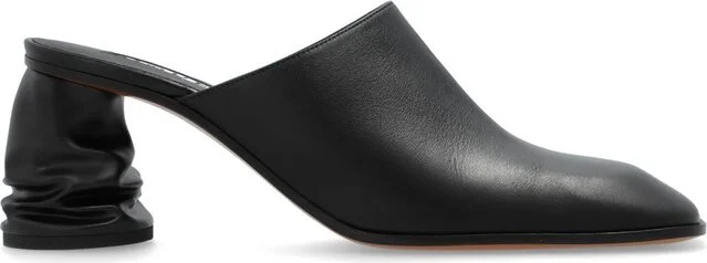 Alexander McQueen Crush Heeled Slip-On Mules