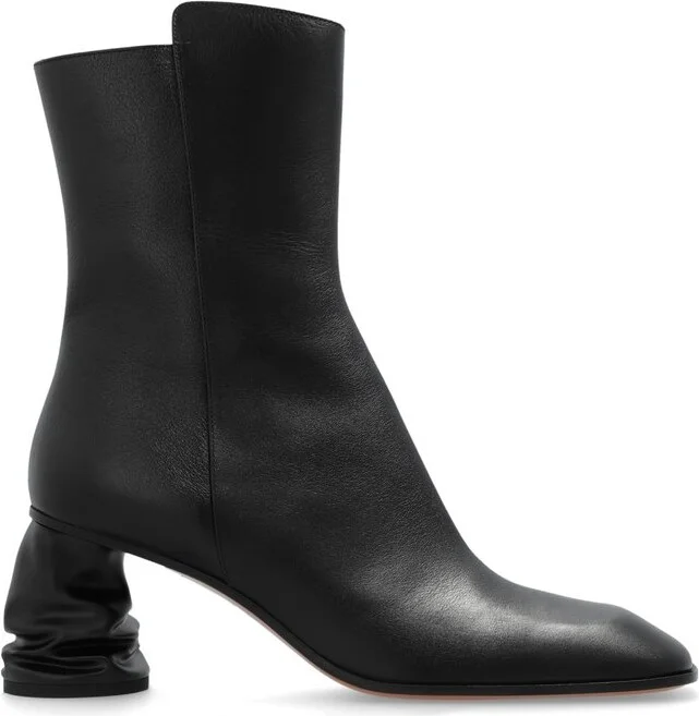 Alexander McQueen Crush Side-Zip Ankle Boots