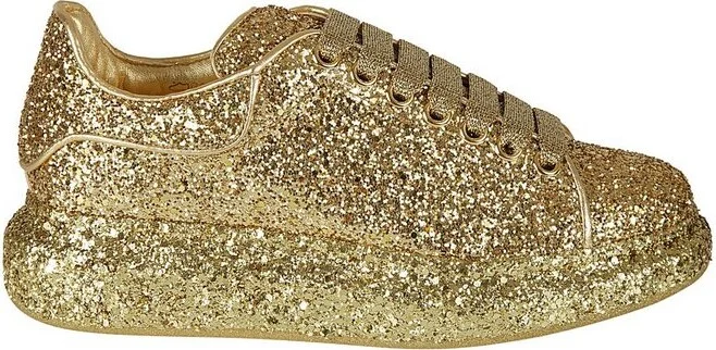 Alexander McQueen Embellished Lace-Up Sneakers
