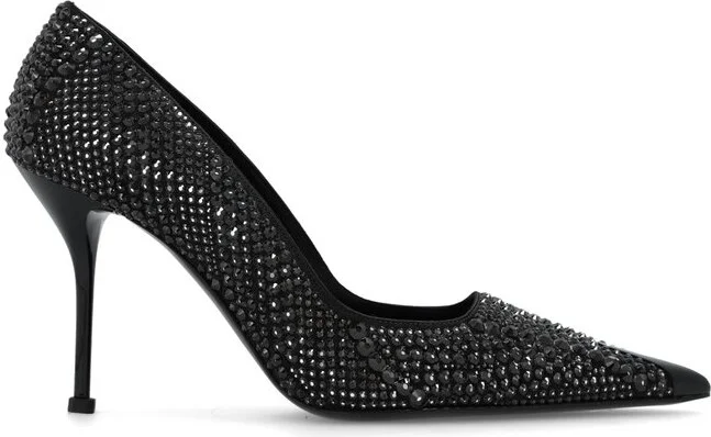 Alexander McQueen Embellished Pointed-Toe Pumps