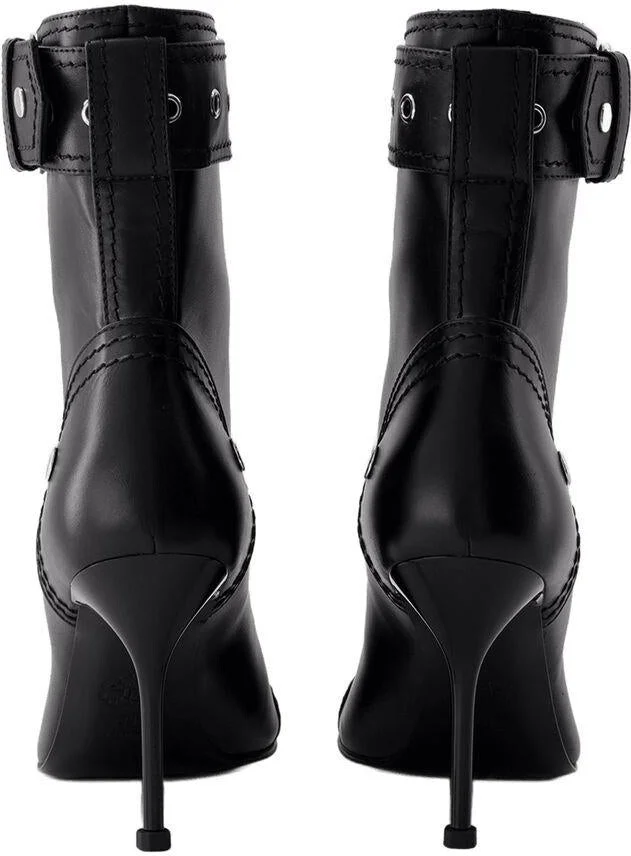 Alexander McQueen High-Heeled Ankle Boots - Image 3