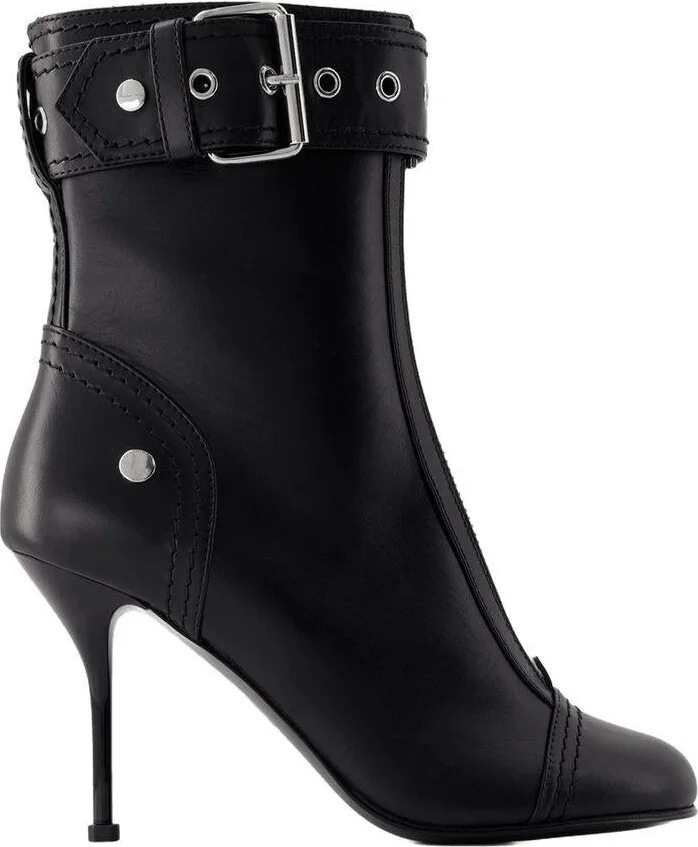 Alexander McQueen High-Heeled Ankle Boots