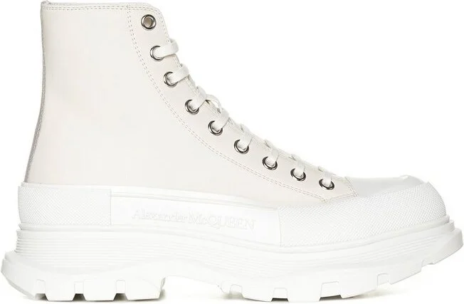 Alexander McQueen Lace-Up Chunky Boots