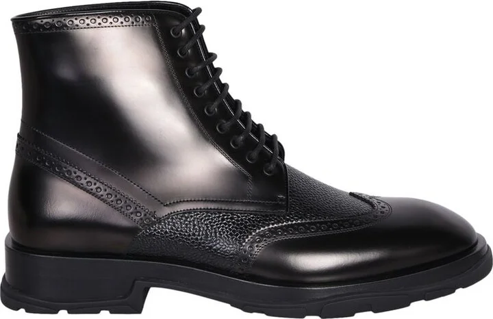 Alexander McQueen Laced Ankle Boots