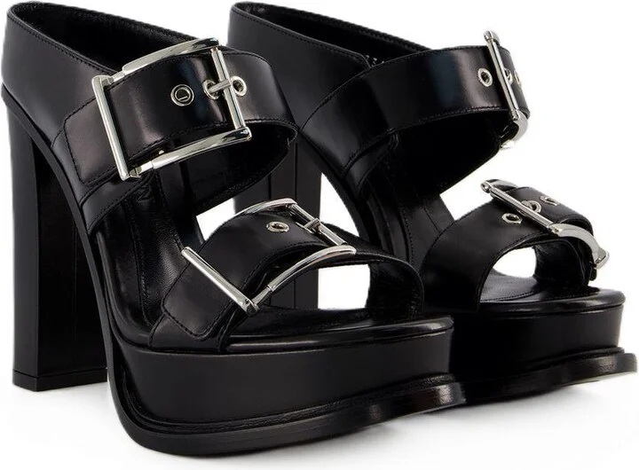 Alexander McQueen Leath S.Leath Sandals - Image 2