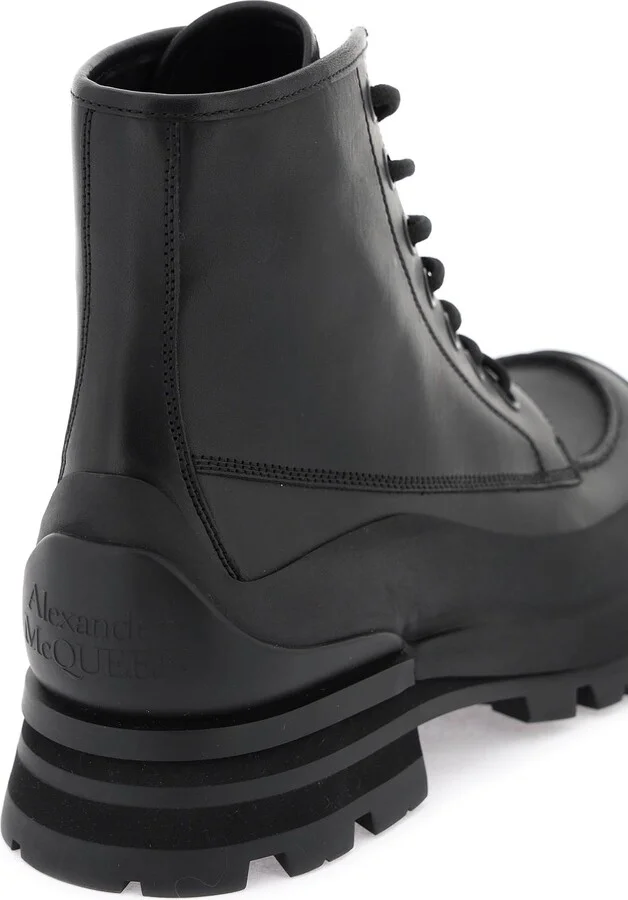ALEXANDER MCQUEEN leather ankle boots - Image 4
