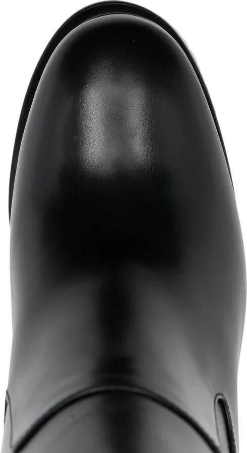 Alexander McQueen Leather Heel Ankle Boots - Image 3