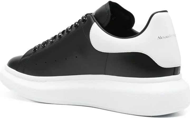 Alexander McQueen Leather Sneaker With Logo - Image 2