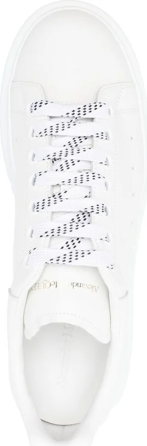 Alexander McQueen Leather Sneaker With Logo - Image 2