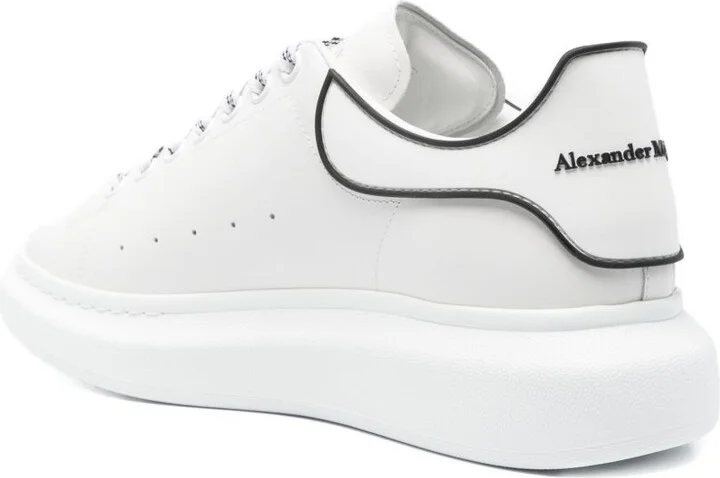 Alexander McQueen Leather Sneaker With Logo - Image 2
