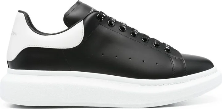 Alexander McQueen Leather Sneaker With Logo