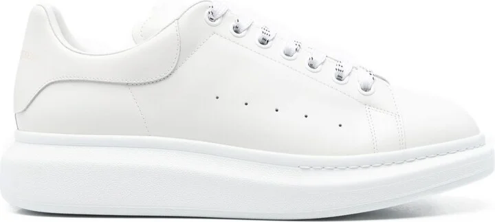 Alexander McQueen Leather Sneaker With Logo