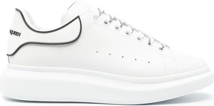 Alexander McQueen Leather Sneaker With Logo