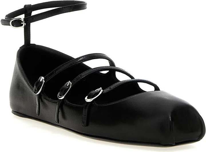 Alexander McQueen Leather Strap Ballet Flats - Image 2