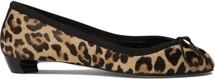 Alexander McQueen Leopard Armadillo Ballerinas