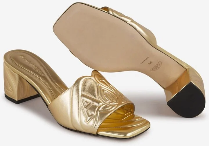 Alexander McQueen Logo Leather Sandals - Image 4