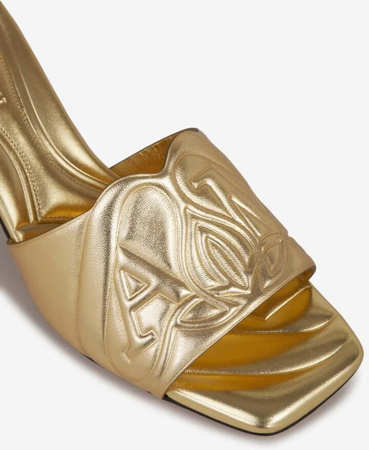 Alexander McQueen Logo Leather Sandals - Image 5