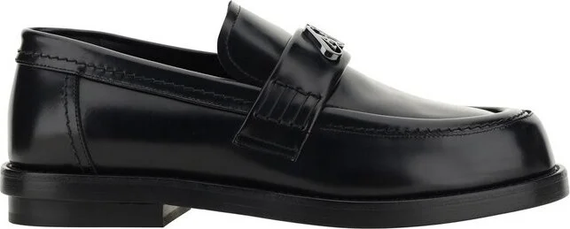 Alexander McQueen Logo Plaque Slip-On Penny Loafers