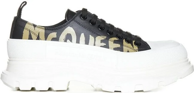 Alexander McQueen Logo Printed Lace-Up Sneakers