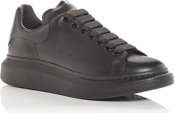 Alexander McQUEEN Men's Oversized Leather Heel Detail Sneakers