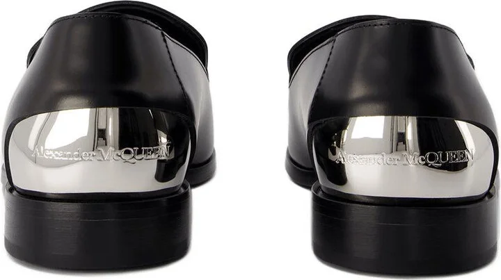 Alexander McQueen Metal Heel Loafers - Image 3