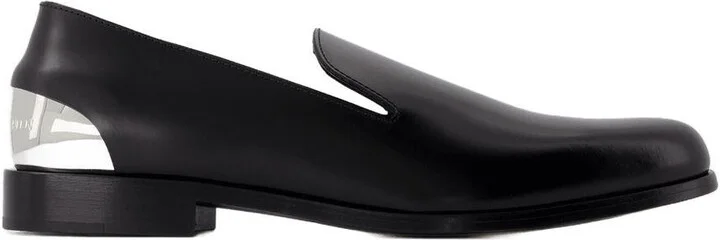 Alexander McQueen Metal Heel Loafers