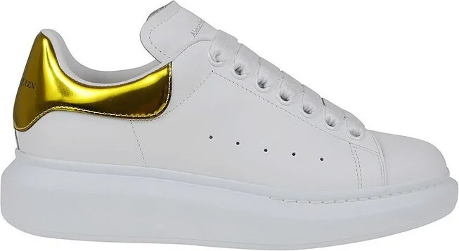 Alexander McQueen Metallic-Detailed Low-Top Sneakers