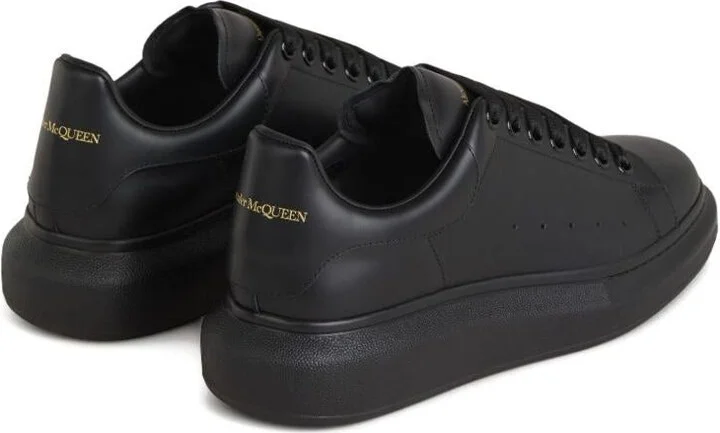 Alexander McQueen 'Oversize' Sneakers In Black Leather - Image 2