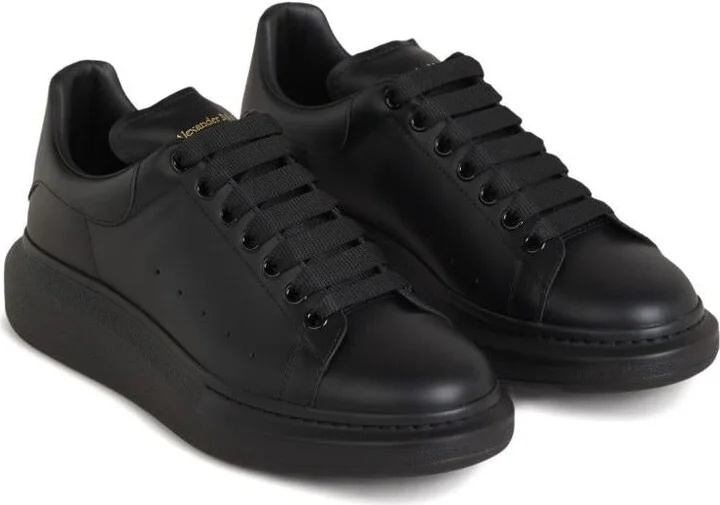 Alexander McQueen 'Oversize' Sneakers In Black Leather - Image 3