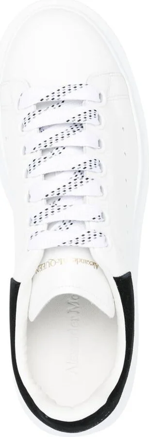 Alexander McQueen Oversize Sneakers In White And Beige Calf Leather - Image 2