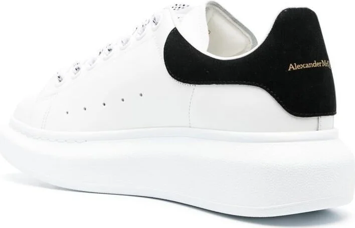 Alexander McQueen Oversize Sneakers In White And Beige Calf Leather - Image 3
