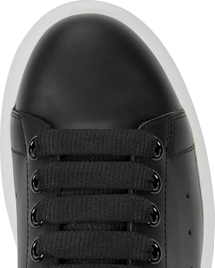 Alexander Mcqueen Oversized Black Leather Sneakers - Image 4