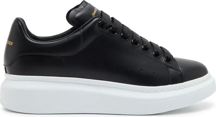 Alexander Mcqueen Oversized Black Leather Sneakers - Image 6