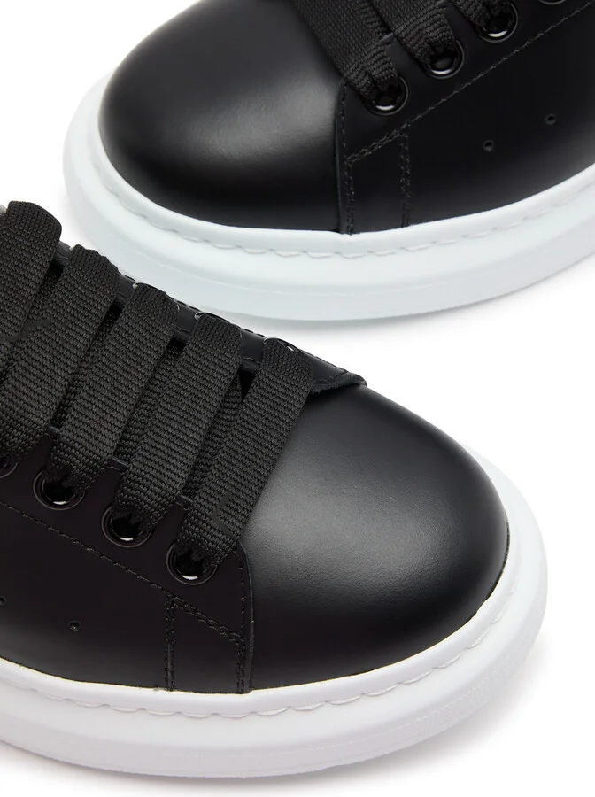 Alexander Mcqueen Oversized Black Leather Sneakers - Image 8
