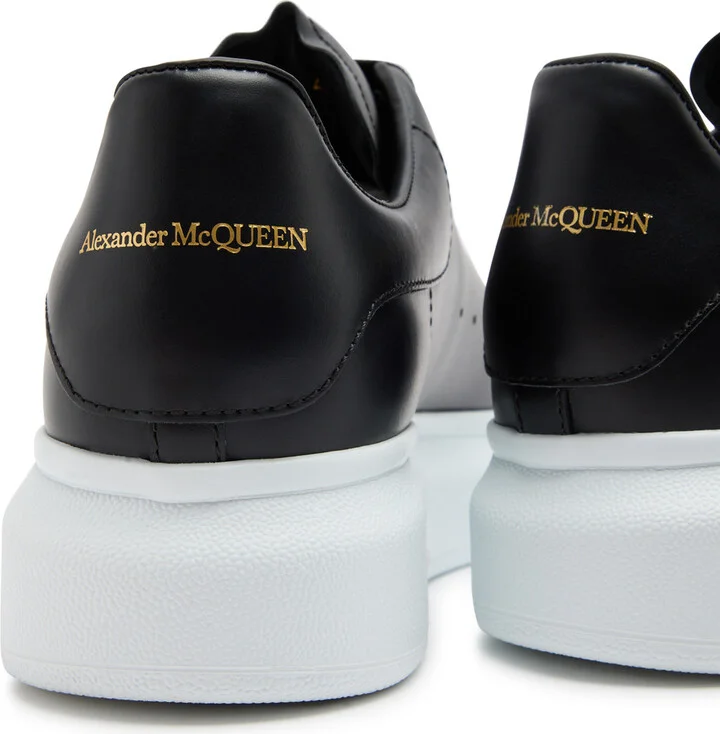 Alexander Mcqueen Oversized Black Leather Sneakers - Image 9