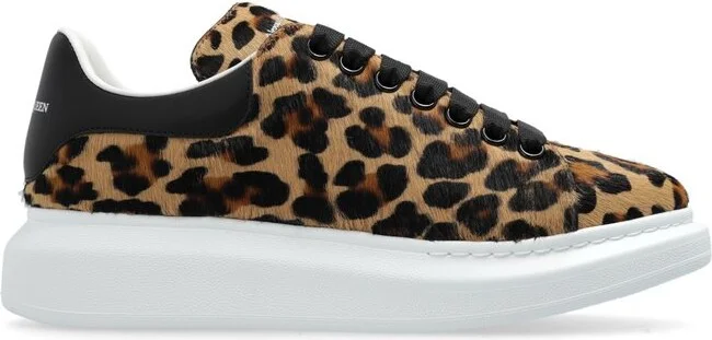 Alexander McQueen Oversized Leopard Printed Sneakers