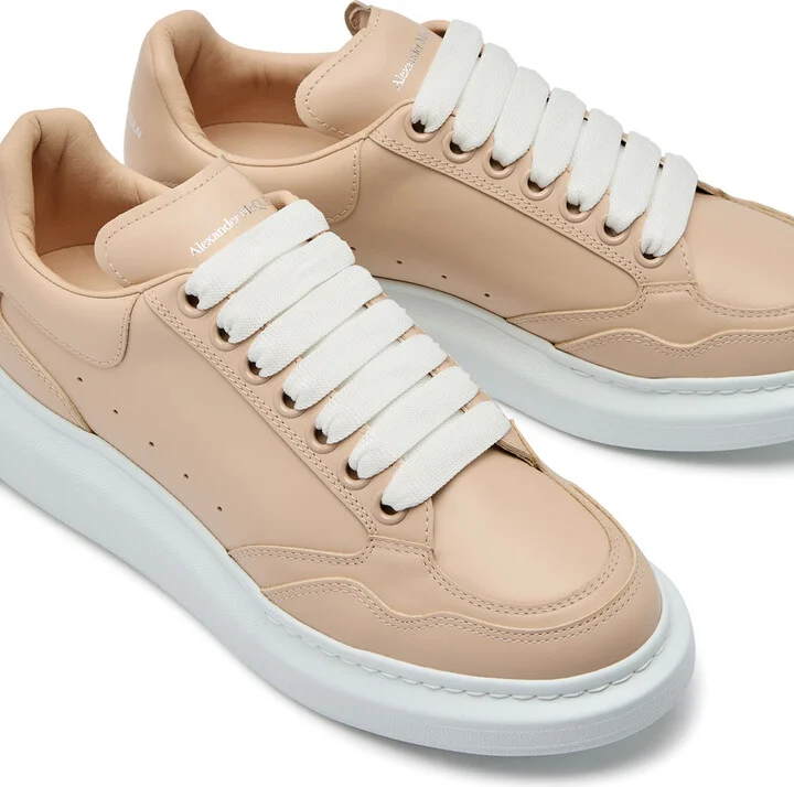 Alexander Mcqueen Oversized Panelled Leather Sneakers - Image 3