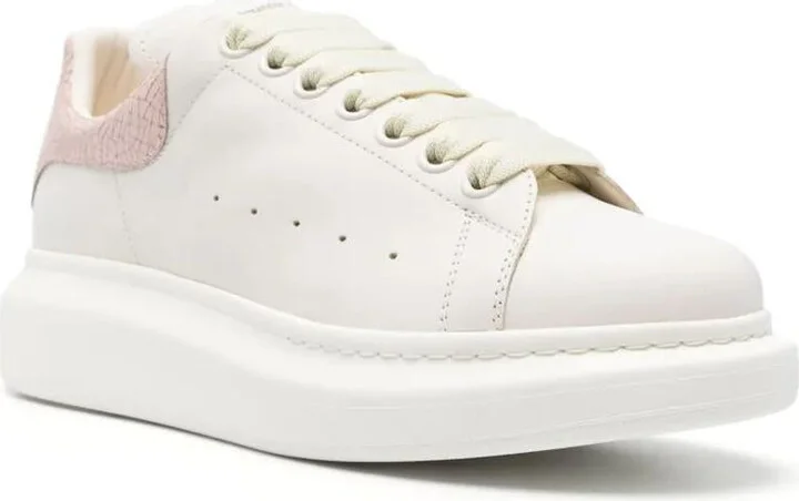 Alexander McQueen Oversized Sneaker With Crackled Heel Tab Shoes - Image 2