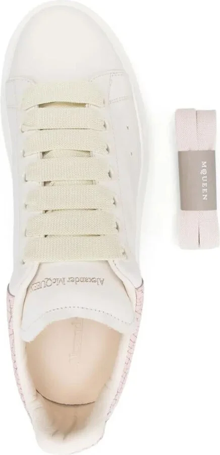 Alexander McQueen Oversized Sneaker With Crackled Heel Tab Shoes - Image 4