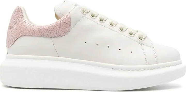 Alexander McQueen Oversized Sneaker With Crackled Heel Tab Shoes