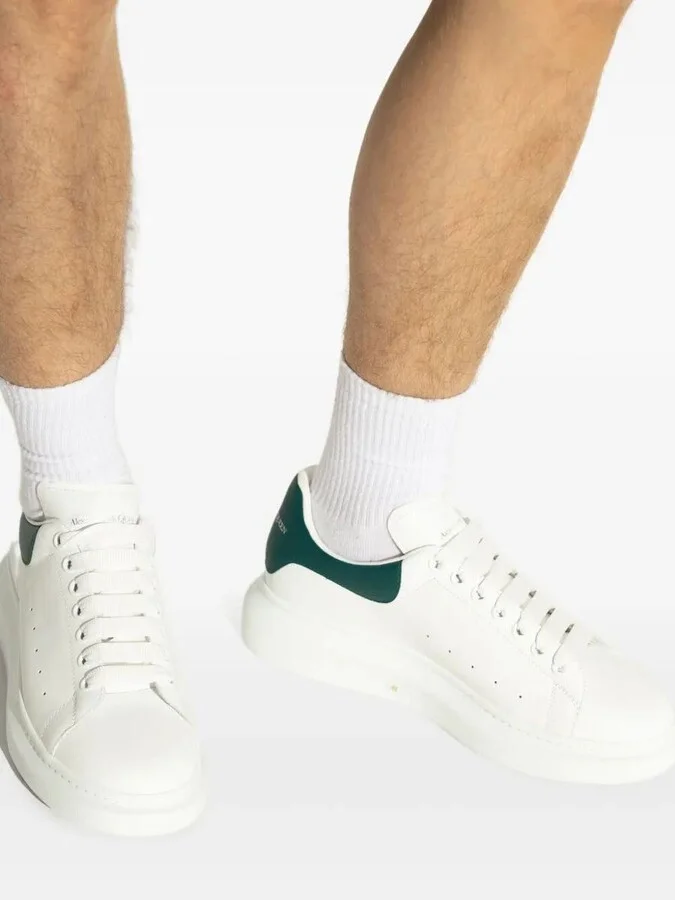 Alexander McQueen Oversized Sneakers In White/Green Shoes - Image 5