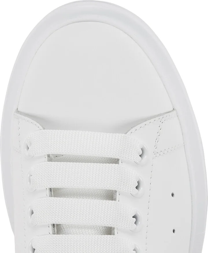 Alexander Mcqueen Oversized White Leather Sneakers - Image 4