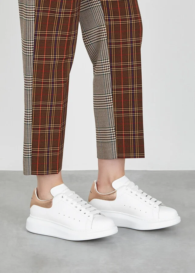 Alexander Mcqueen Oversized White Leather Sneakers - Image 5